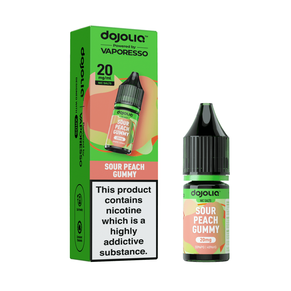 Sour Peach Gummy / 10mg Vaporesso Dojo Liq 10ml Nic Salt Box of 10