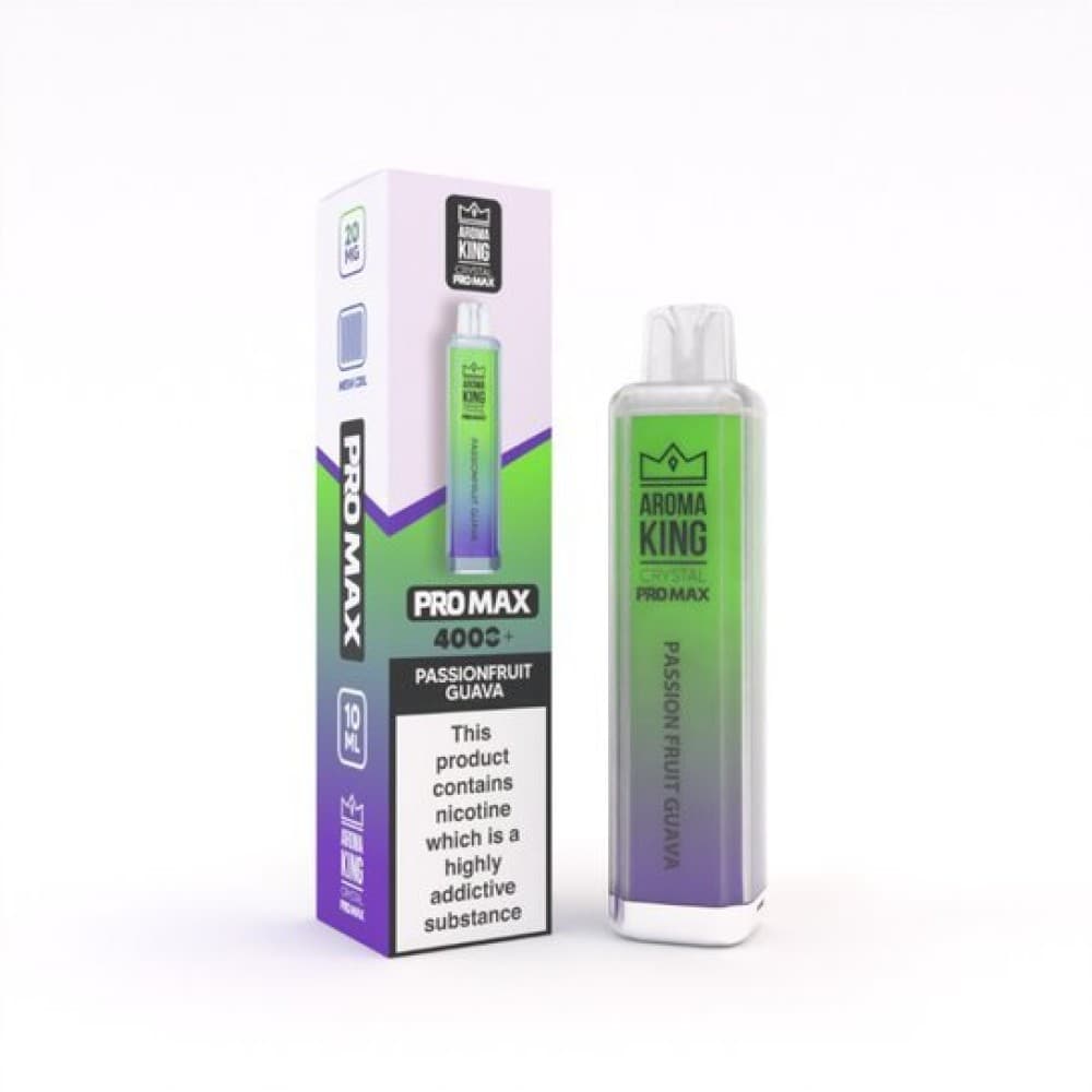 Passionfruit Guava Aroma King Crystal Pro Max 4000 Rechargeable Vape - Box of 10