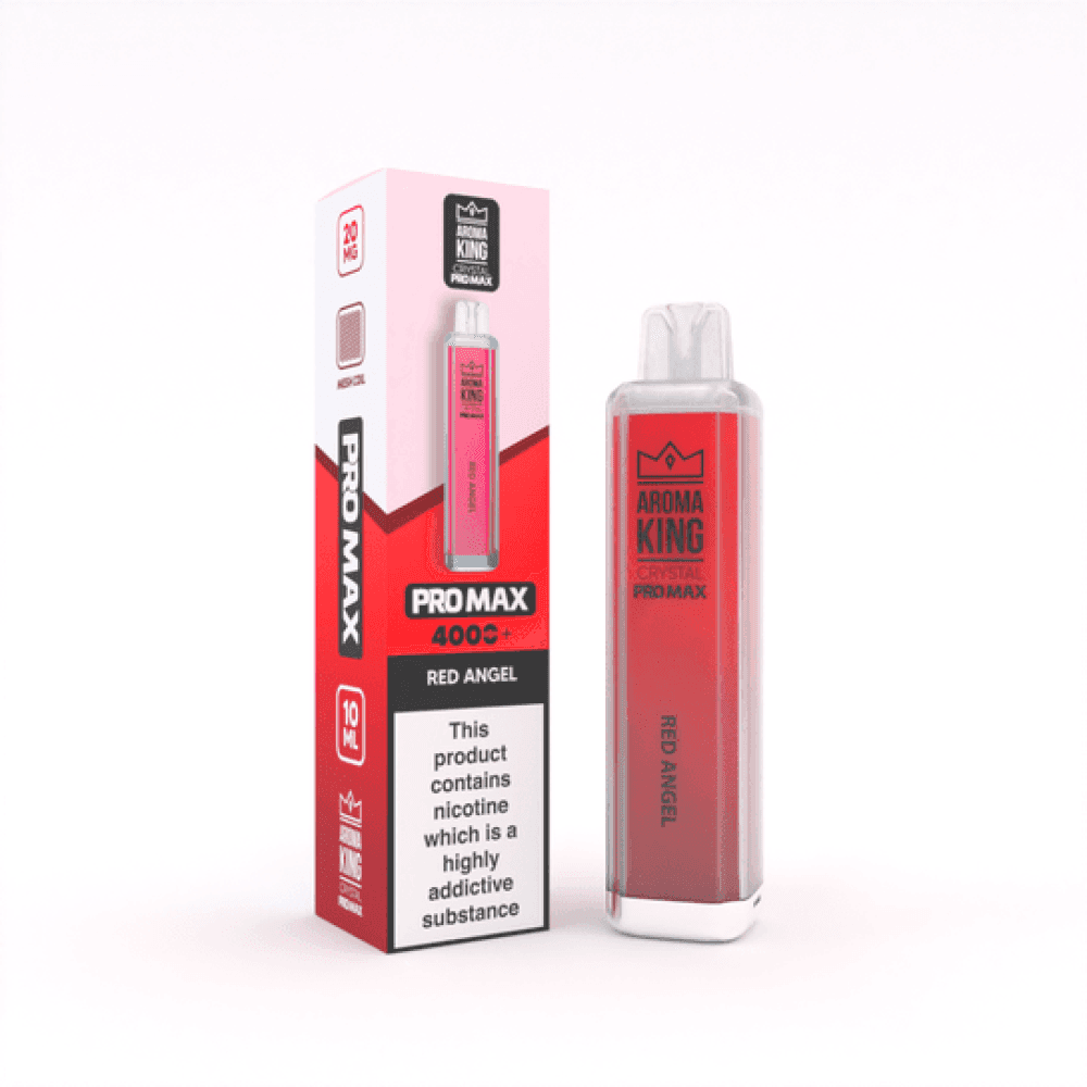 Red Angel Aroma King Crystal Pro Max 4000 Rechargeable Vape - Box of 10