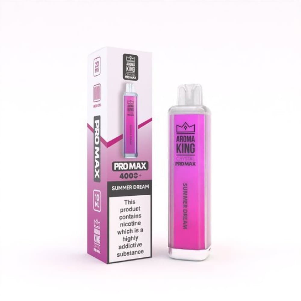 Summer Dream Aroma King Crystal Pro Max 4000 Rechargeable Vape - Box of 10