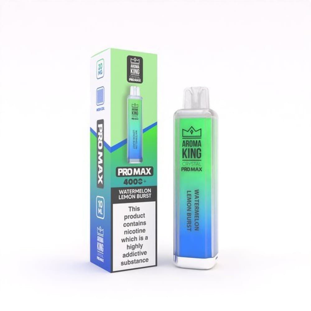 Watermelon Lemon Burst Aroma King Crystal Pro Max 4000 Rechargeable Vape - Box of 10