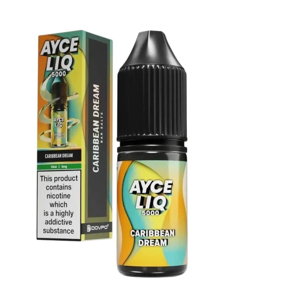 Caribbean Dream / 10mg Dovpo Ayce Liq 5000 Nic Salt 10ml E-Liquid Box of 10