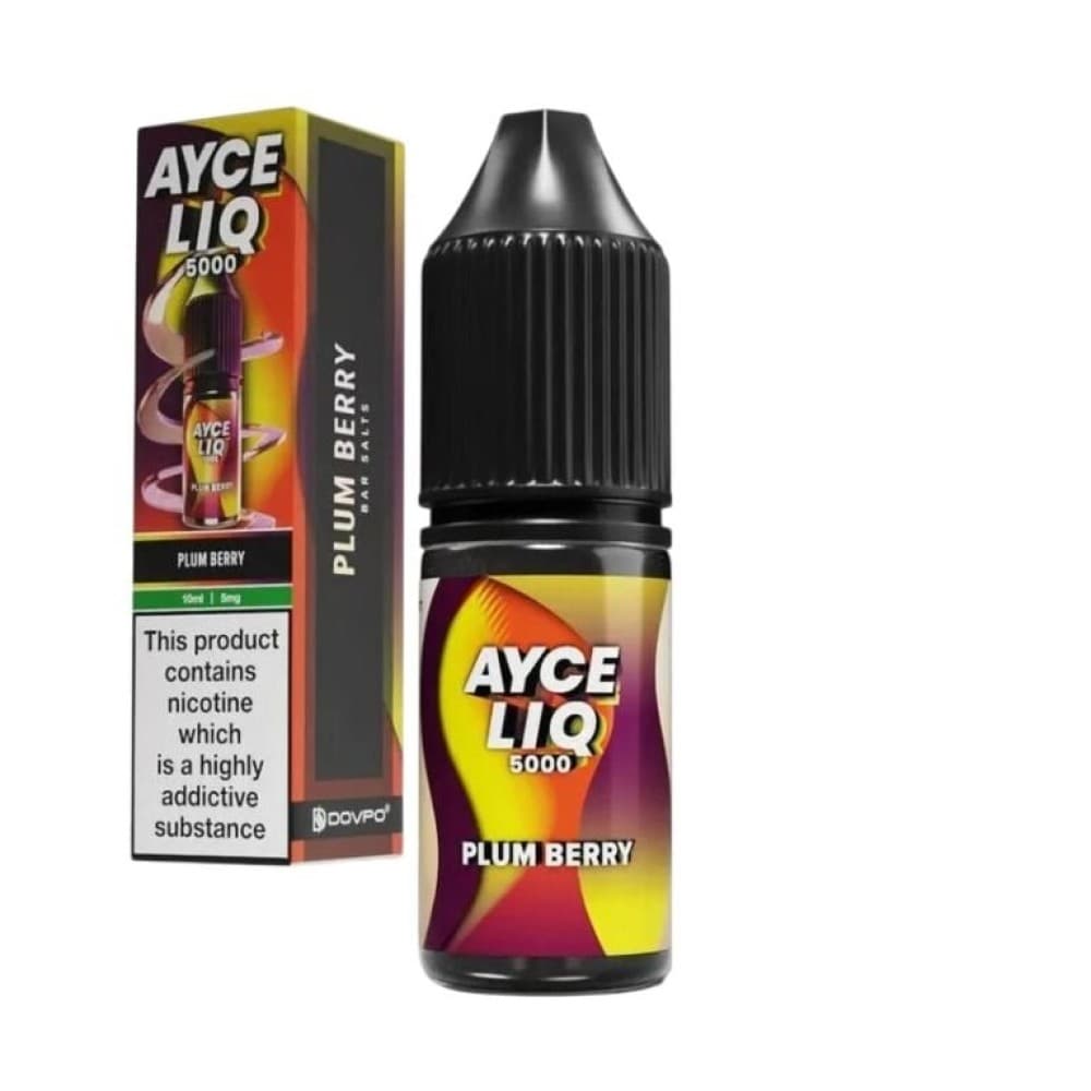 Plum Berry / 10mg Dovpo Ayce Liq 5000 Nic Salt 10ml E-Liquid Box of 10