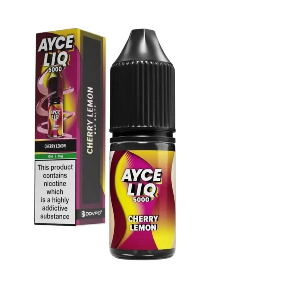 Cherry Lemon / 10mg Dovpo Ayce Liq 5000 Nic Salt 10ml E-Liquid Box of 10