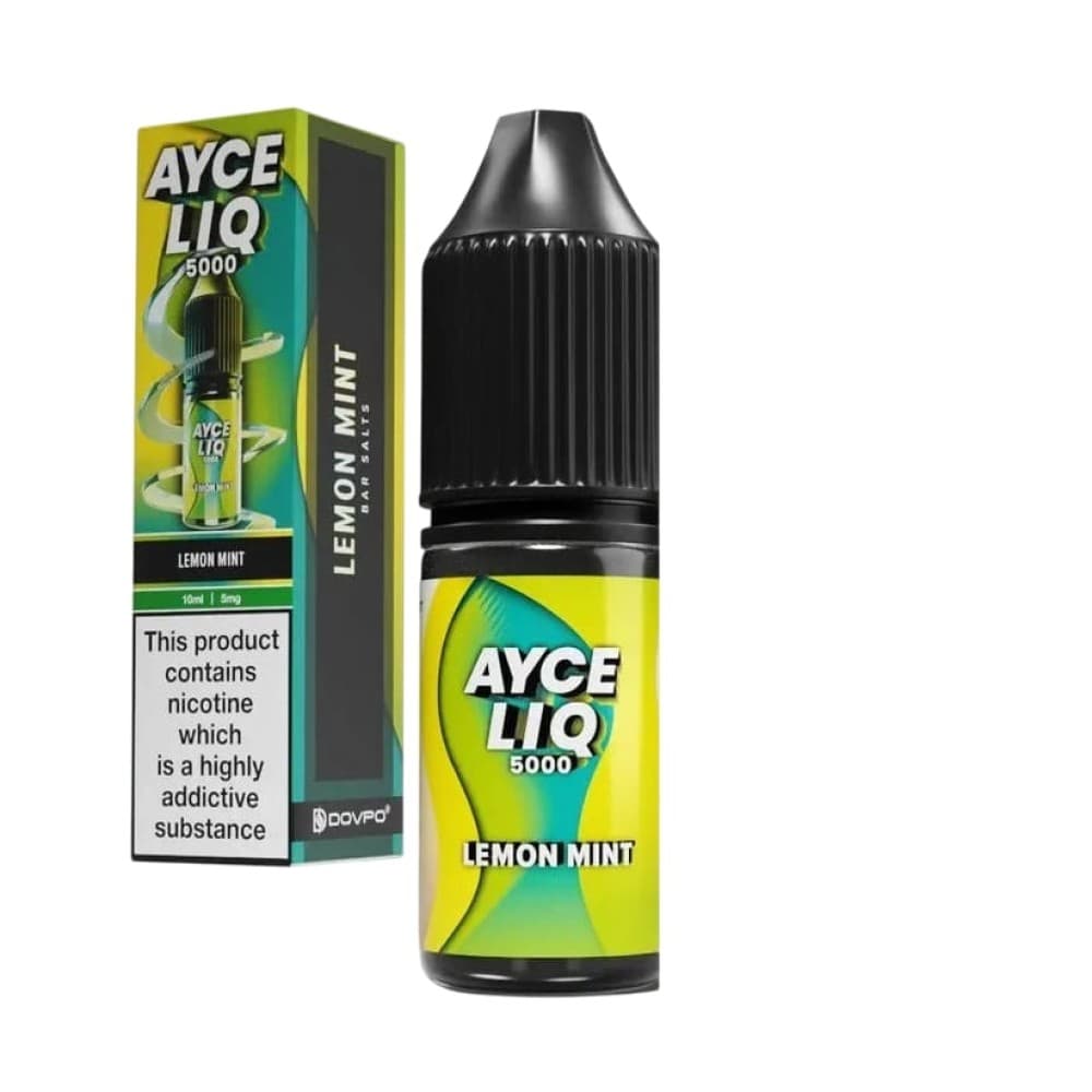 Lemon Mint / 10mg Dovpo Ayce Liq 5000 Nic Salt 10ml E-Liquid Box of 10