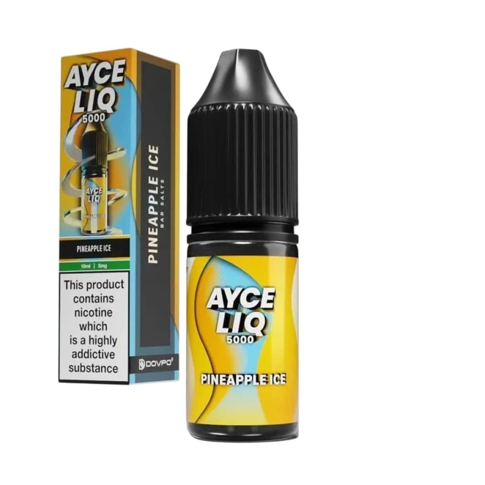 Pineapple Ice / 10mg Dovpo Ayce Liq 5000 Nic Salt 10ml E-Liquid Box of 10