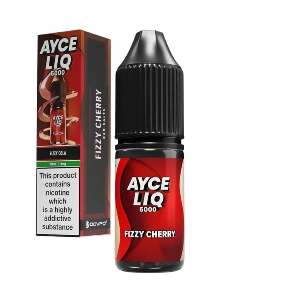 Fizzy Cherry / 10mg Dovpo Ayce Liq 5000 Nic Salt 10ml E-Liquid Box of 10