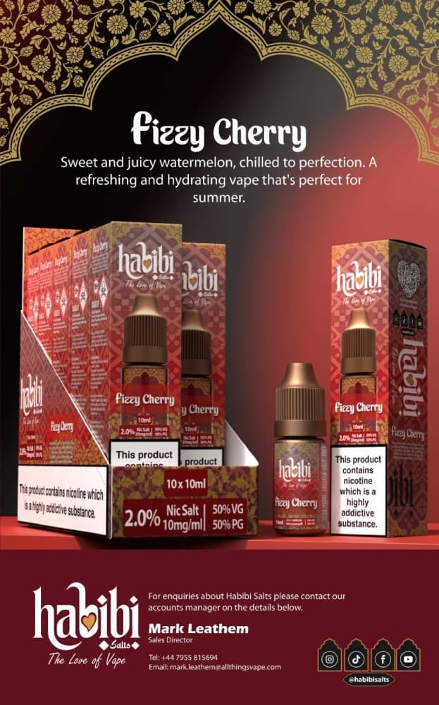 Fizzy Cherry / 10mg Habibi Salts Nic Salt 10ml E-Liquid Box of 10