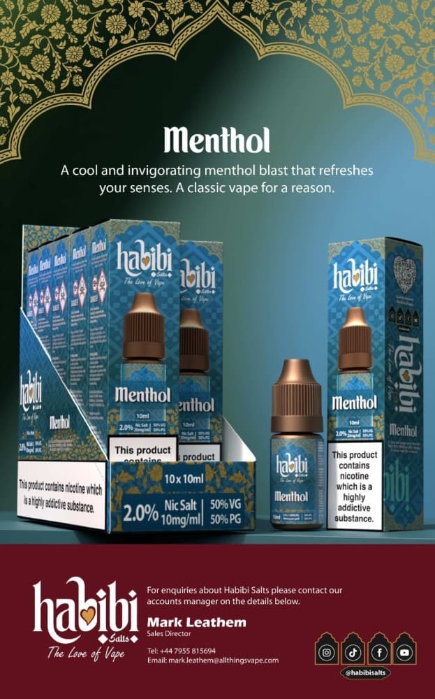 Menthol / 10mg Habibi Salts Nic Salt 10ml E-Liquid Box of 10