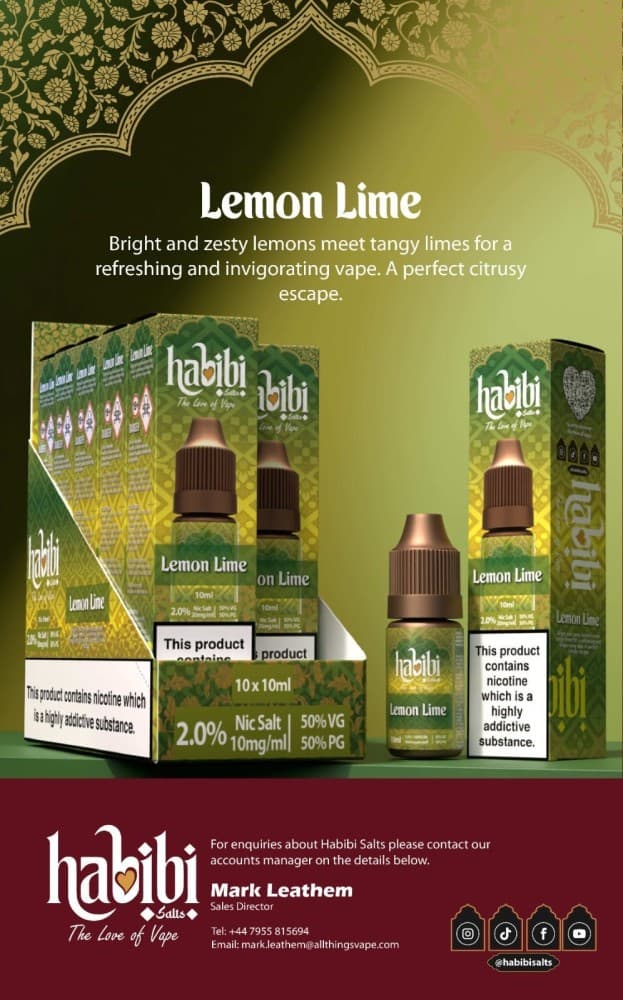 Lemon Lime / 10mg Habibi Salts Nic Salt 10ml E-Liquid Box of 10