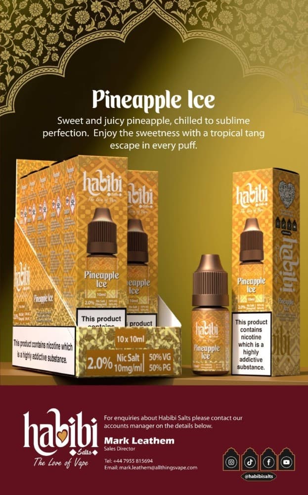 Pineapple Ice / 10mg Habibi Salts Nic Salt 10ml E-Liquid Box of 10
