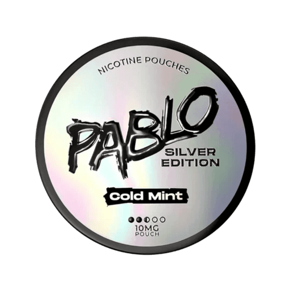 Cold Mint / 10.15mg Pablo Silver Edition Nicotine Pouches Pack of 10