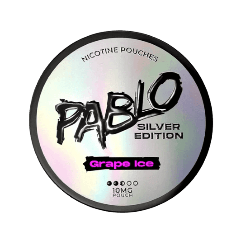 Grape Ice / 10.15mg Pablo Silver Edition Nicotine Pouches Pack of 10