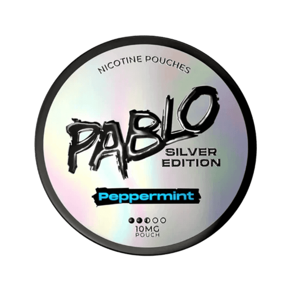 Peppermint / 10.15mg Pablo Silver Edition Nicotine Pouches Pack of 10