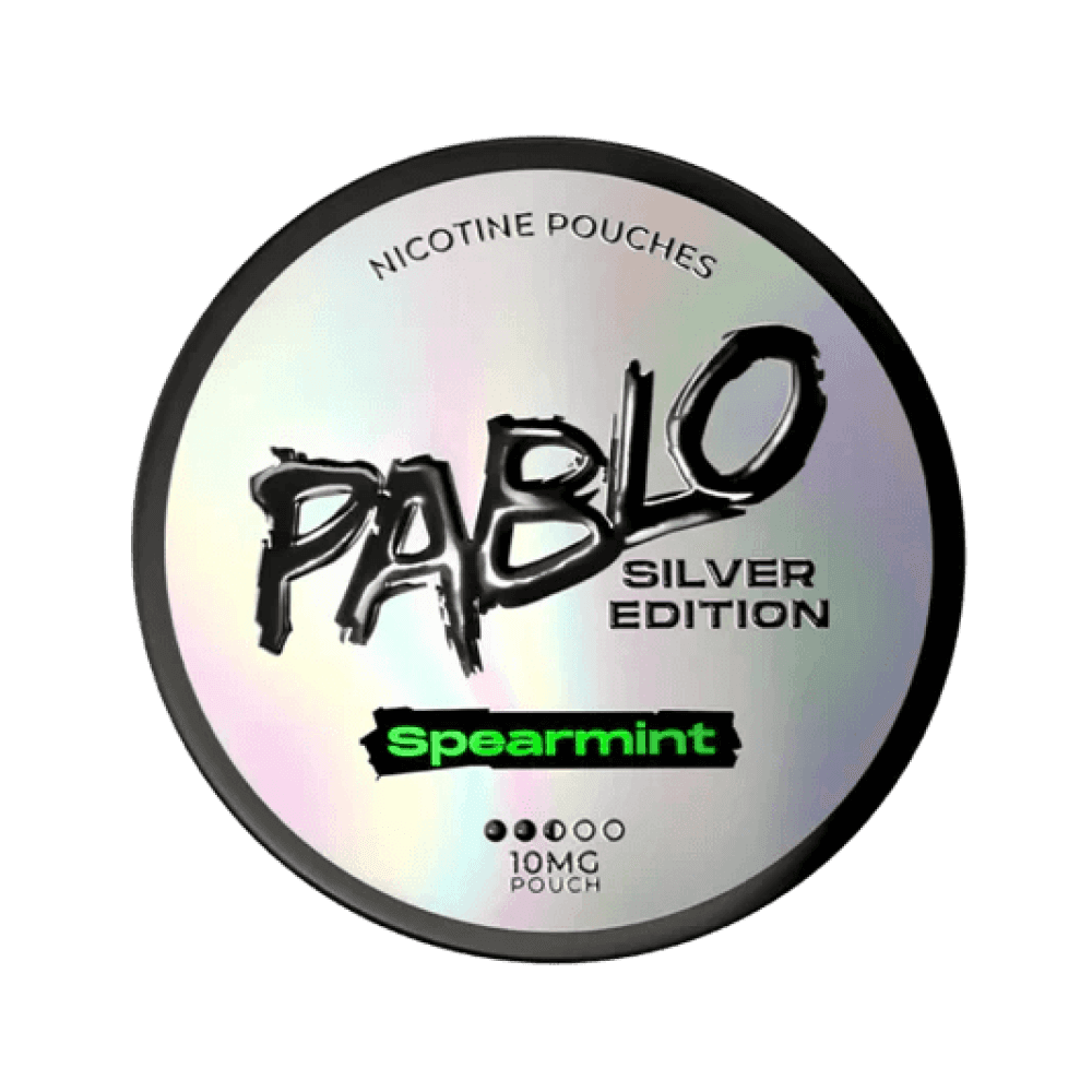 Spearmint / 10.15mg Pablo Silver Edition Nicotine Pouches Pack of 10
