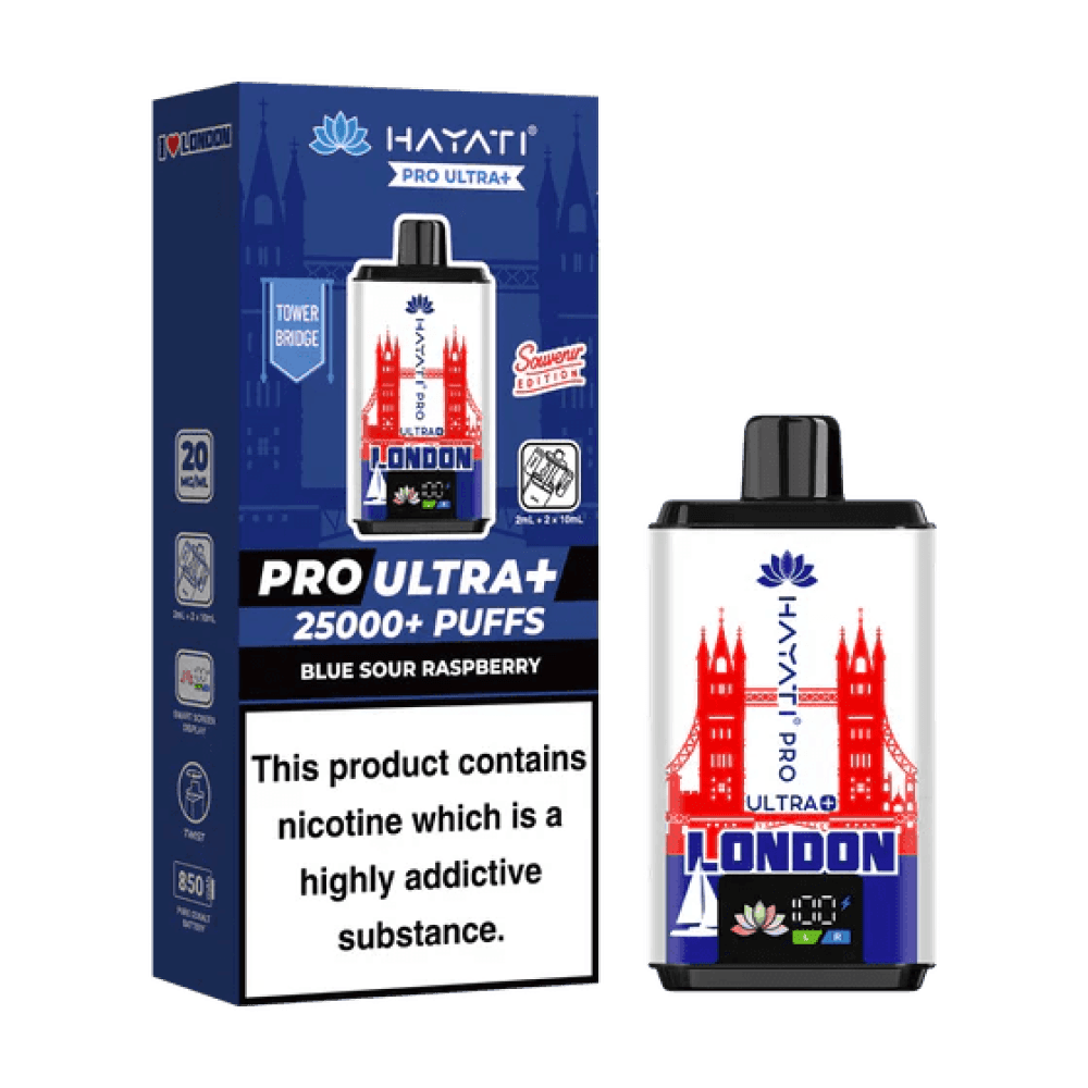 Blue Sour Raspberry - Tower Bridge Hayati Pro Ultra + 25k Souvenir Edition Box of 5