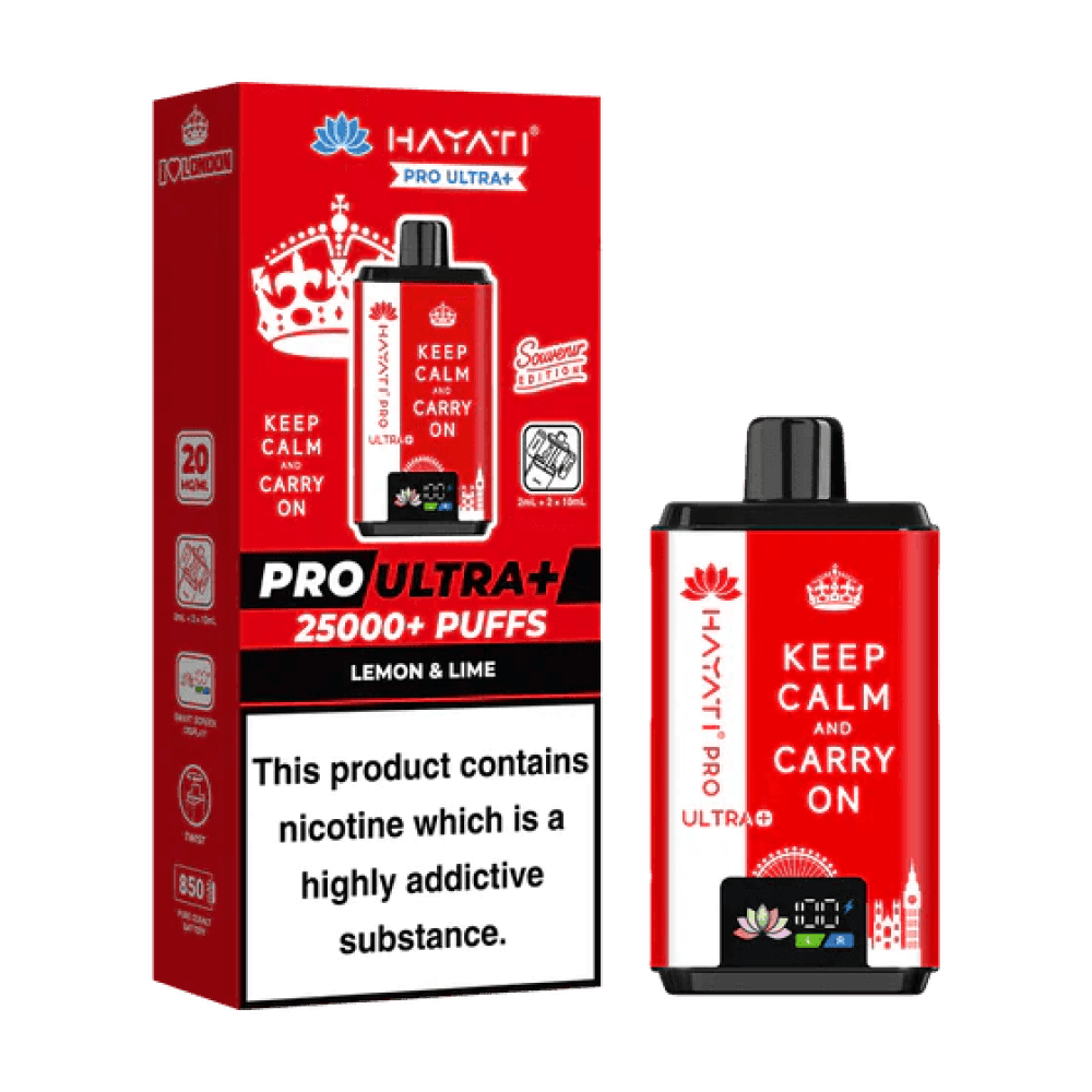 Lemon Lime - Keep Calm Carry On Hayati Pro Ultra + 25k Souvenir Edition Box of 5