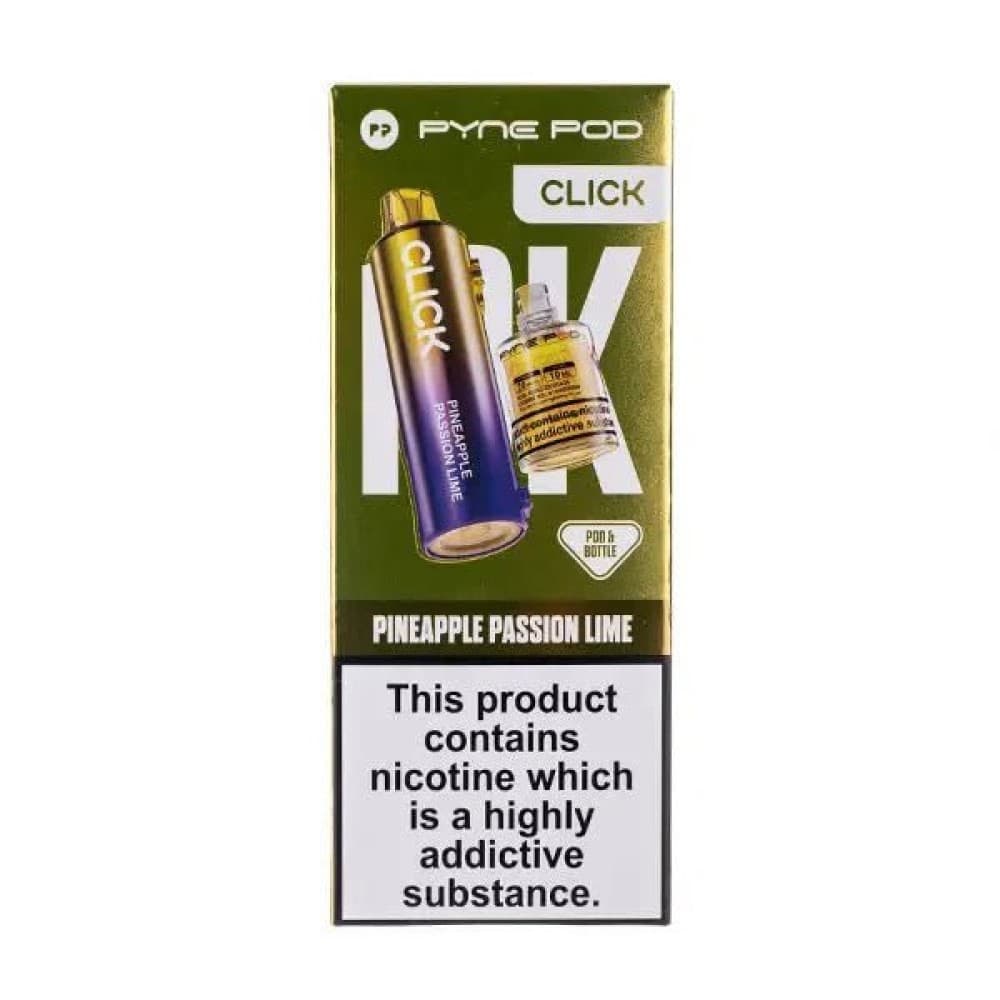Pineapple Passion Lime / 20mg Pyne Pod Click 50k Replacement Pods - Pack of 5