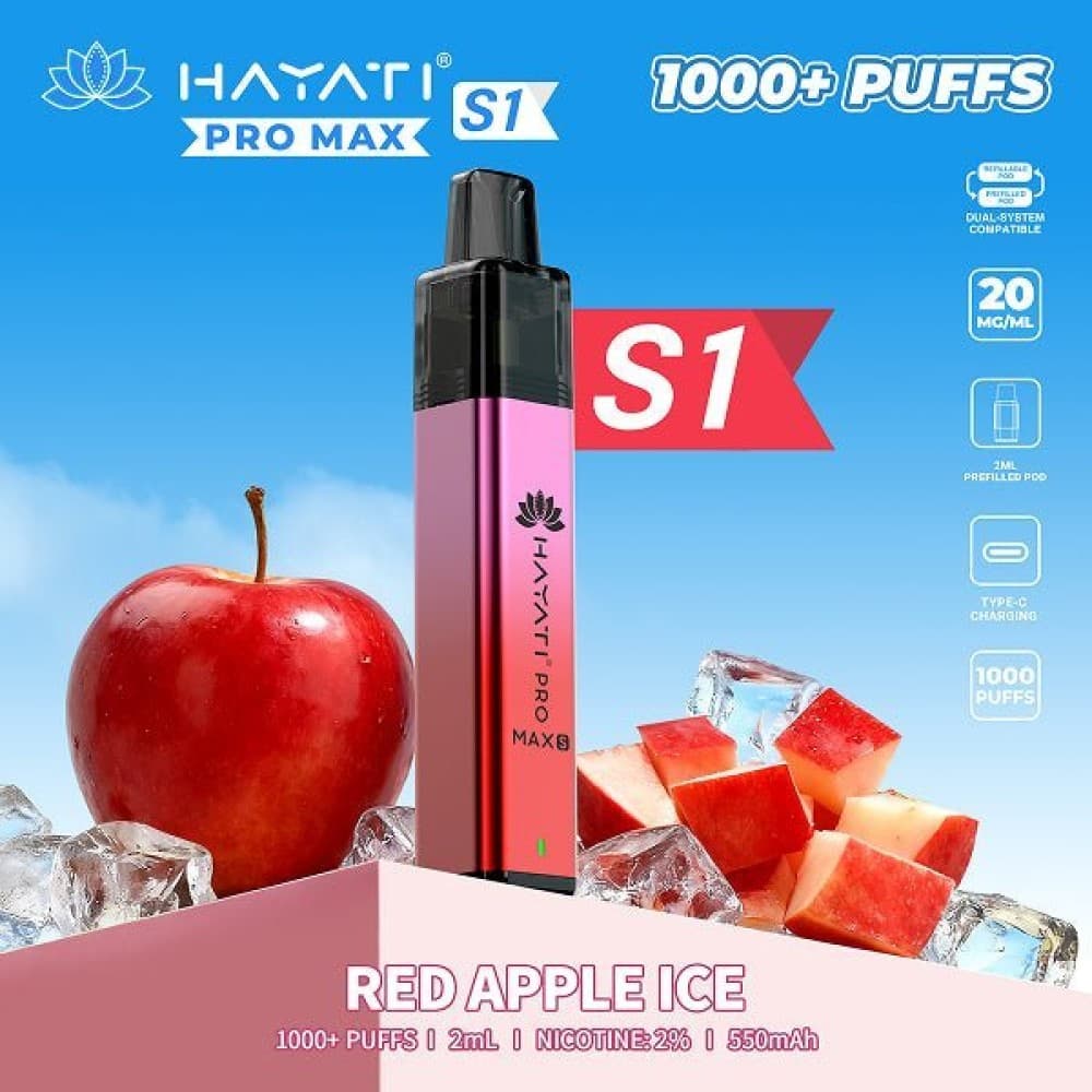 Red Apple Ice Hayati Pro Max S1 Vape
