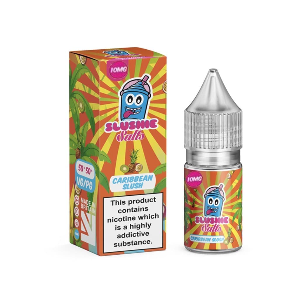 10mg Caribbean Slush Nic Salt by Slushie E Liquid | 3 Pack 10ml | Wolfvapes