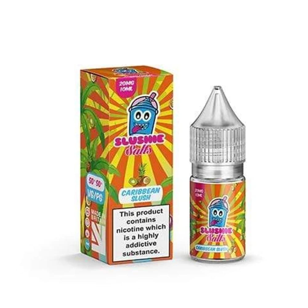 20mg Caribbean Slush Nic Salt by Slushie E Liquid | 3 Pack 10ml | Wolfvapes
