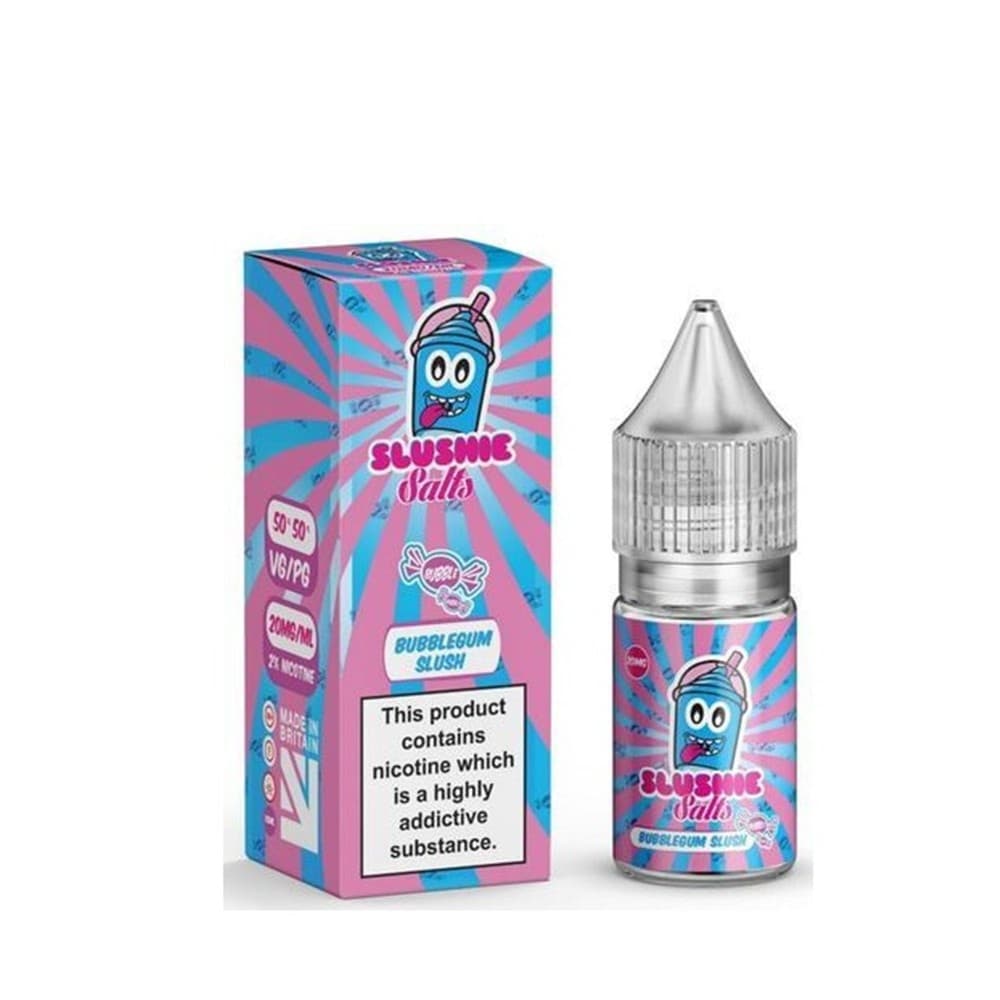20mg Bubblegum Slush Nic Salt E Liquid 10ml By Slushie Salts | 3 Pack | Wolfvapes
