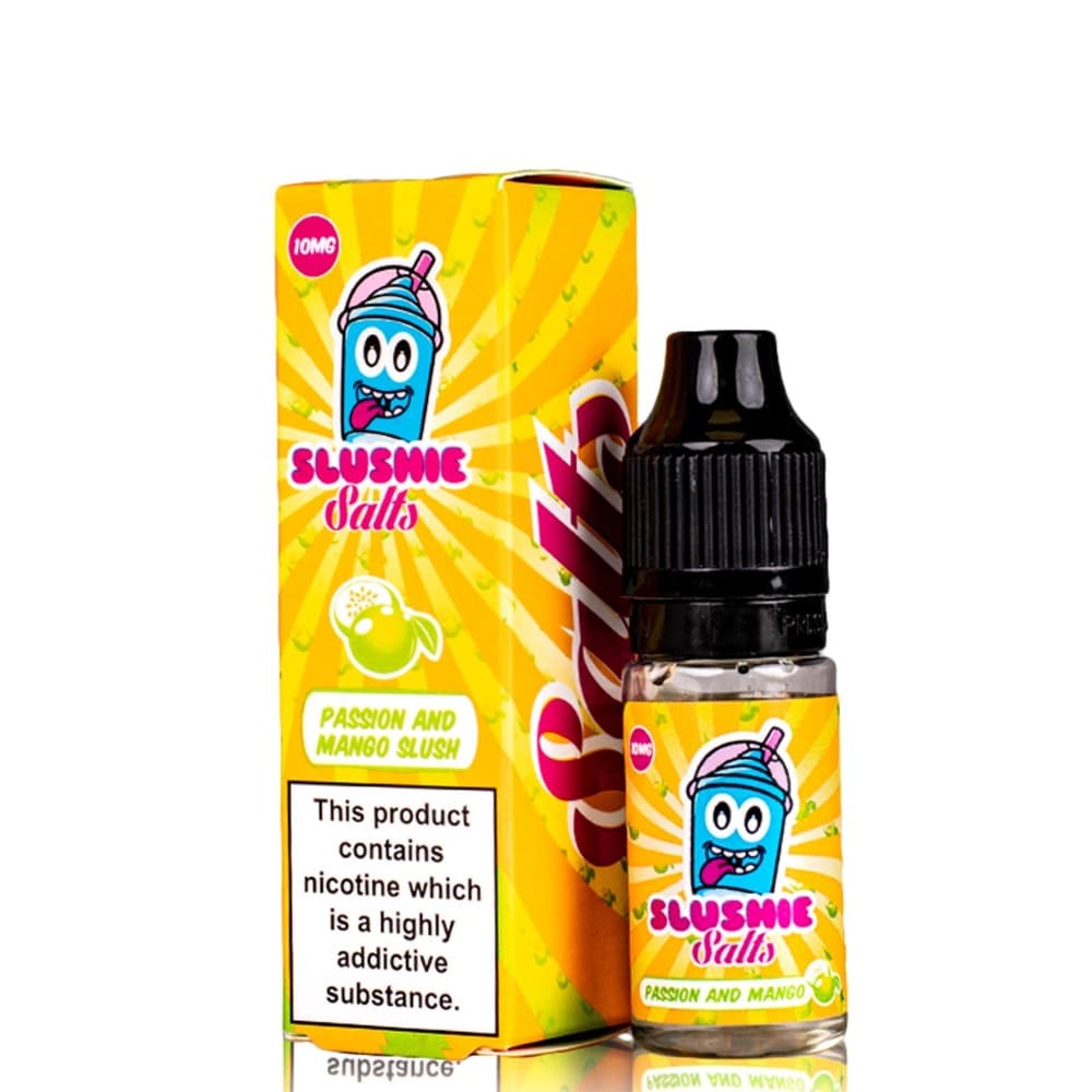 10mg Passion Mango Slush Nic Salt E Liquid 10ml By Slushie Salts | 3 Pack | Wolfvapes