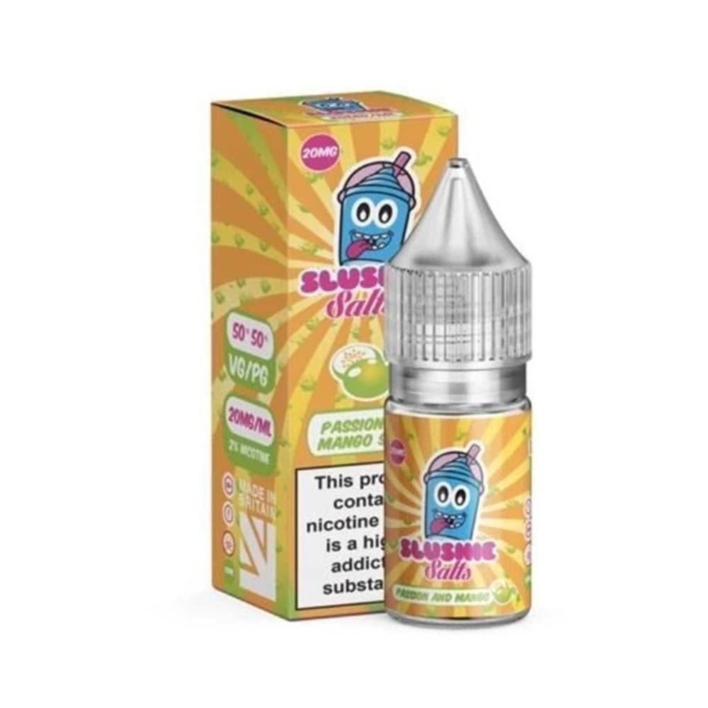 20mg Passion Mango Slush Nic Salt E Liquid 10ml By Slushie Salts | 3 Pack | Wolfvapes