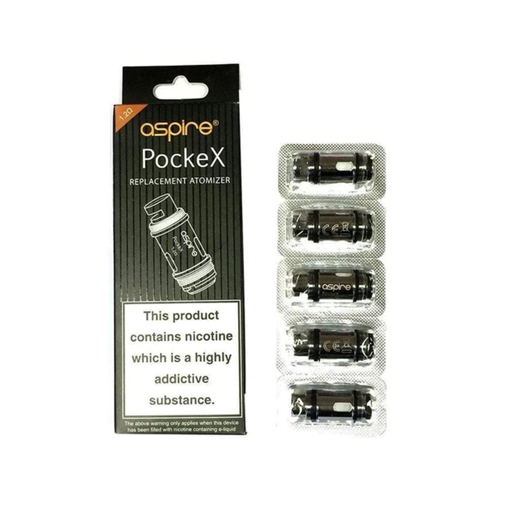 1.2 Ohm Aspire Pockex Coils | 5 Pack | Wolfvapes