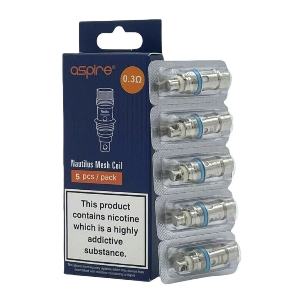 MESH 0.3 OHM Aspire Nautilus BVC Coils | Pack Of 5 | Wolfvapes