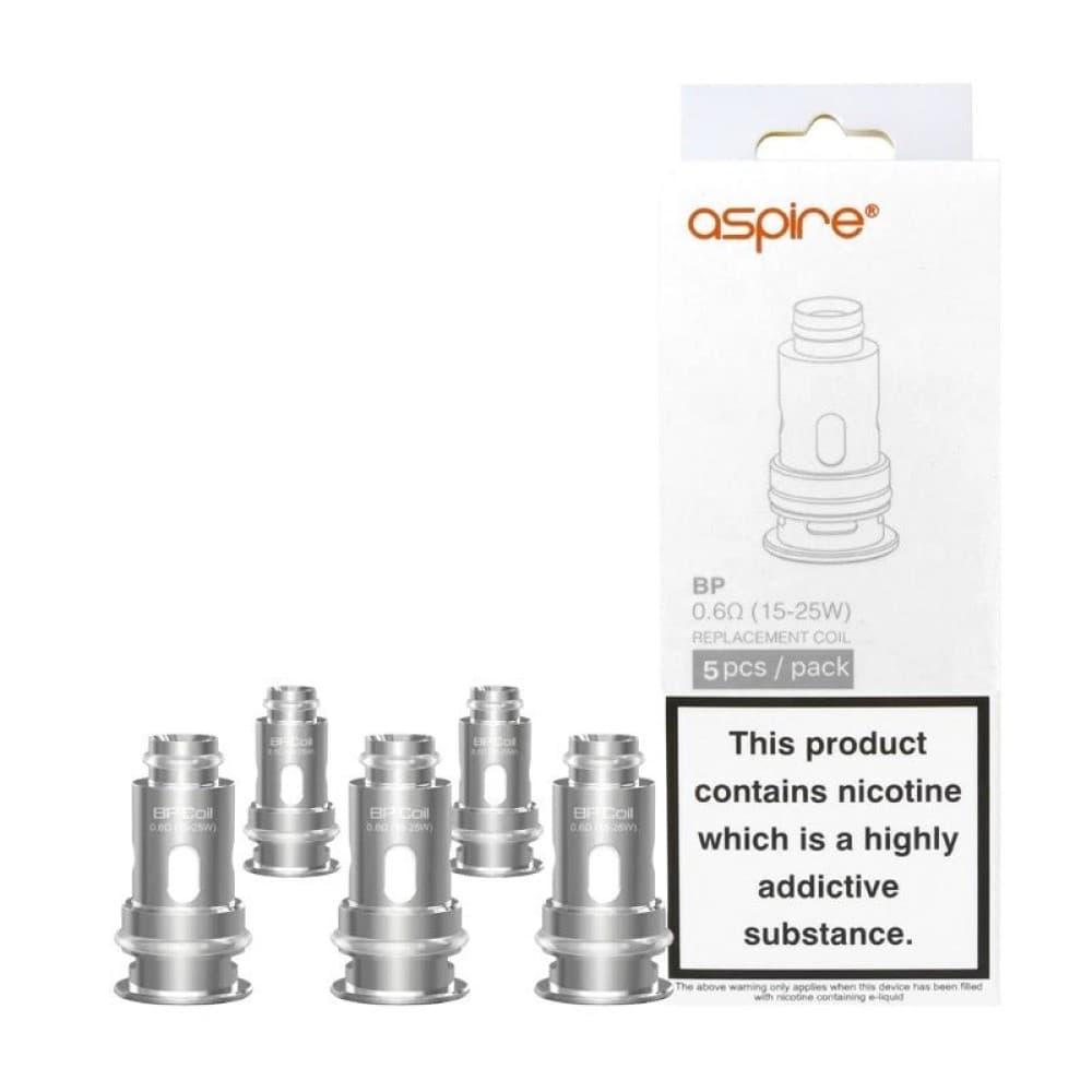 0.6 Ohm Aspire BP coils | 5 Pack | Wolfvapes
