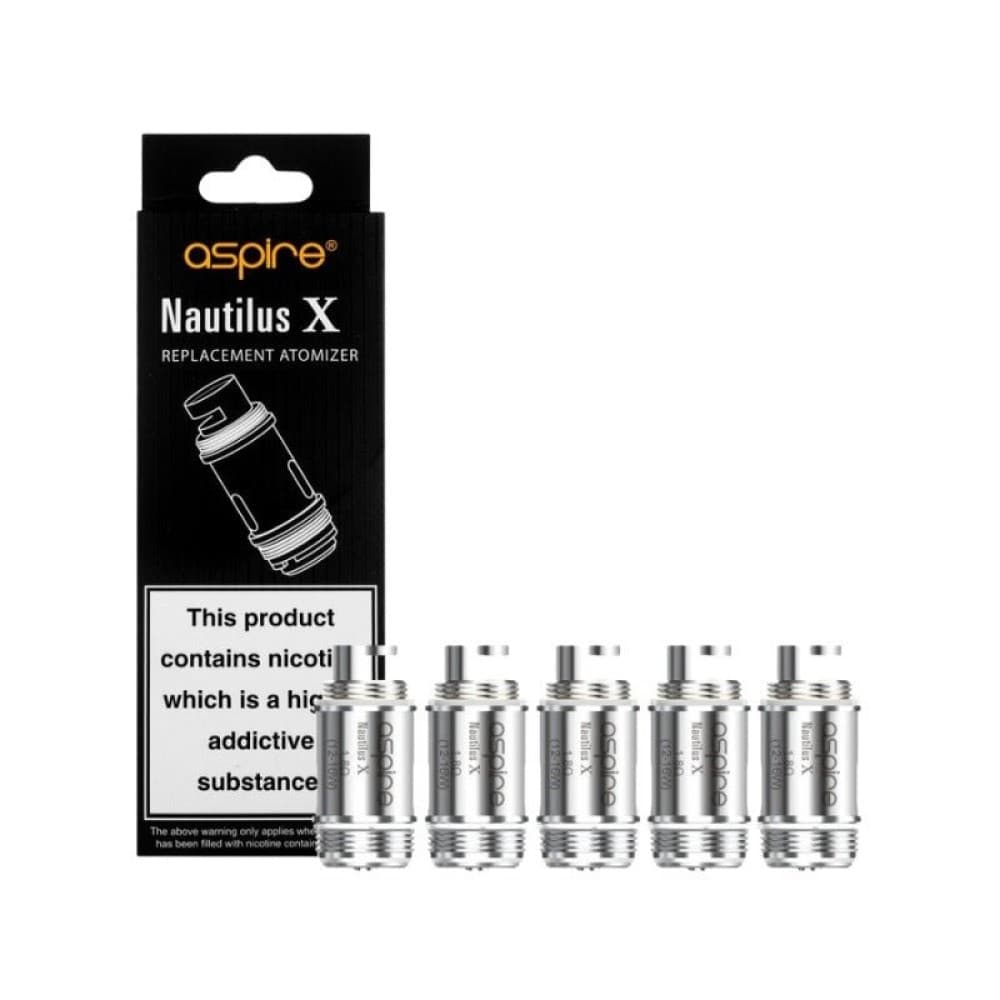 1.8Ohm Aspire Nautilus X Coils | 5 Pack | Wolfvapes
