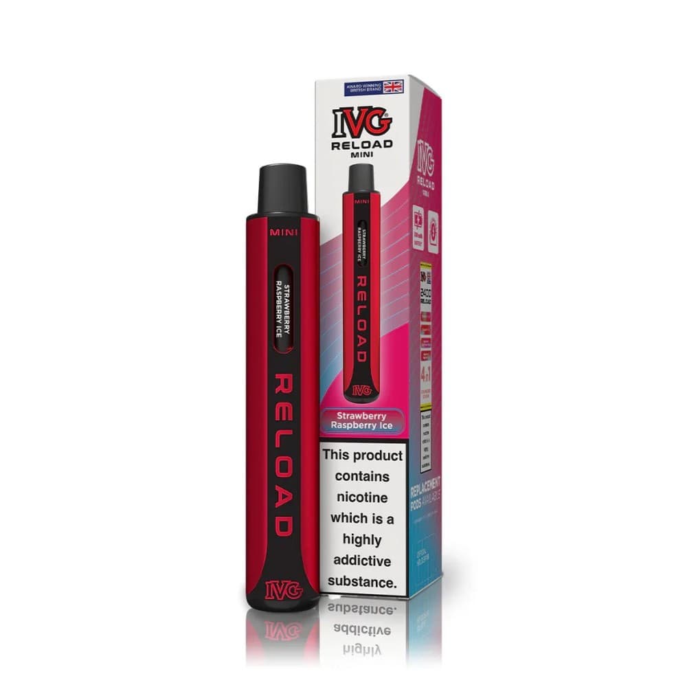 Strawberry Raspberry Ice IVG Reload Mini Pod Vape Kit