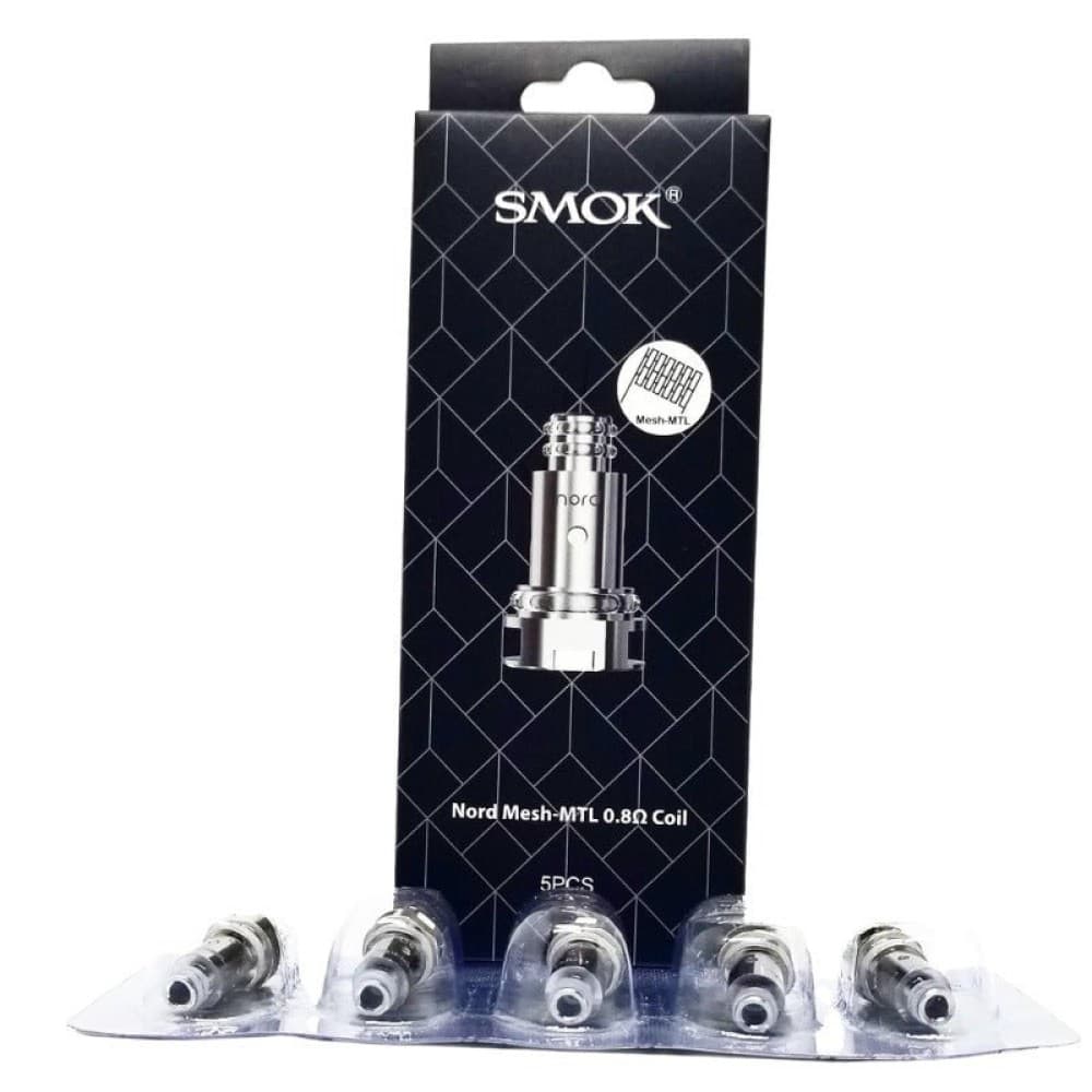 0.8Ω MESH COILS Smok Nord Replacement Coils | 5 Pack | Wolfvapes