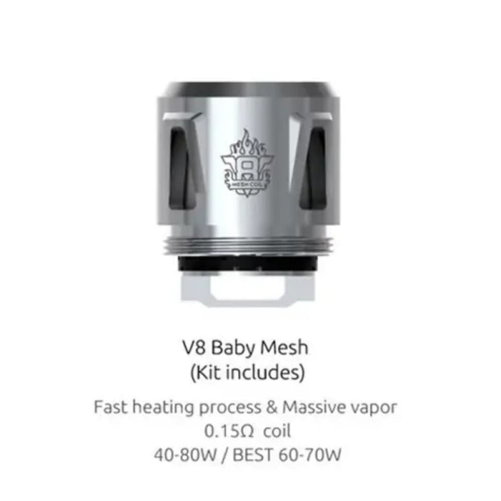 0.15 OHM Smok V8 Baby Q2 Coils Atomizer | 5 Pack | Wolfvapes