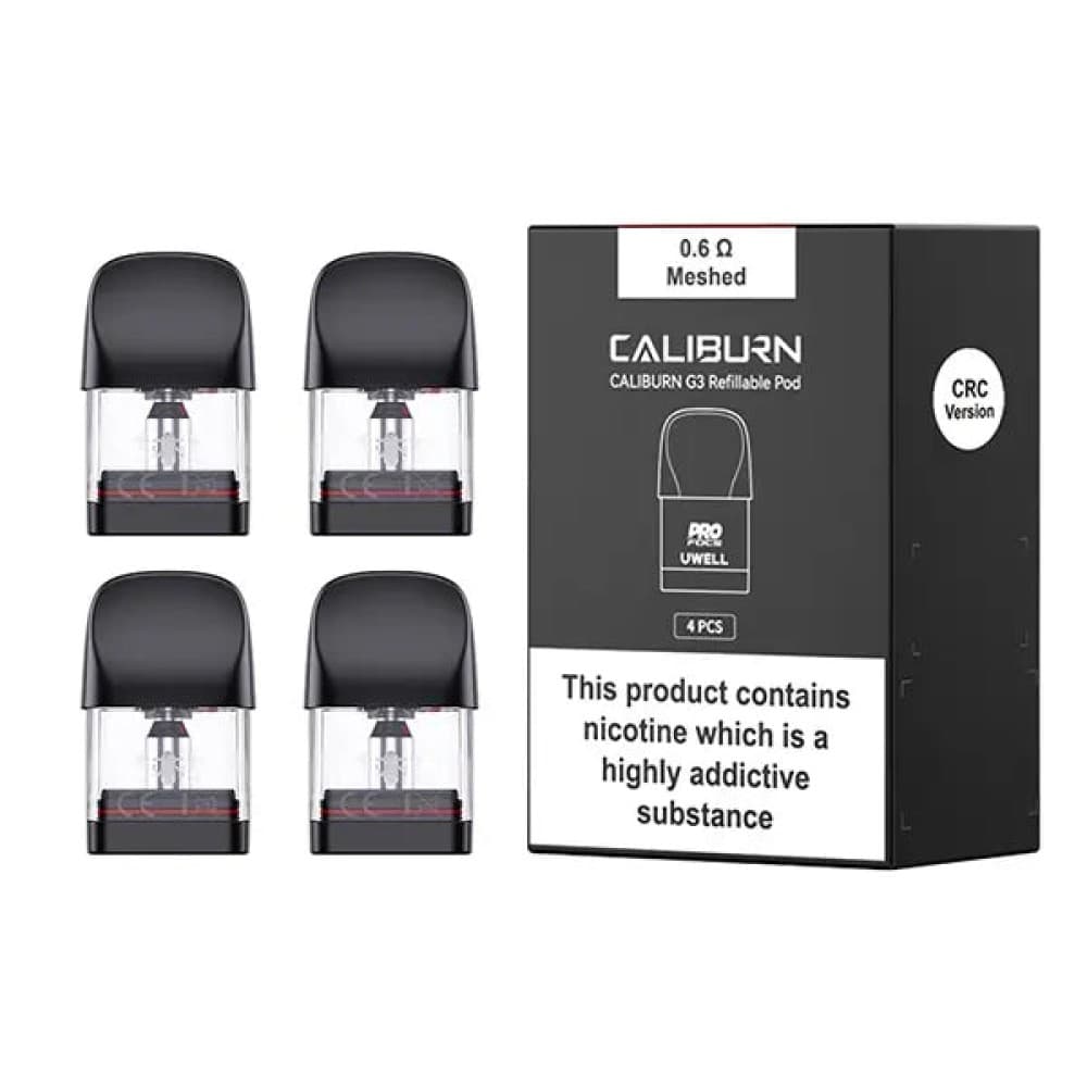 0.6ohm Uwell Caliburn G3 Replacement Pod (Pack of 4)
