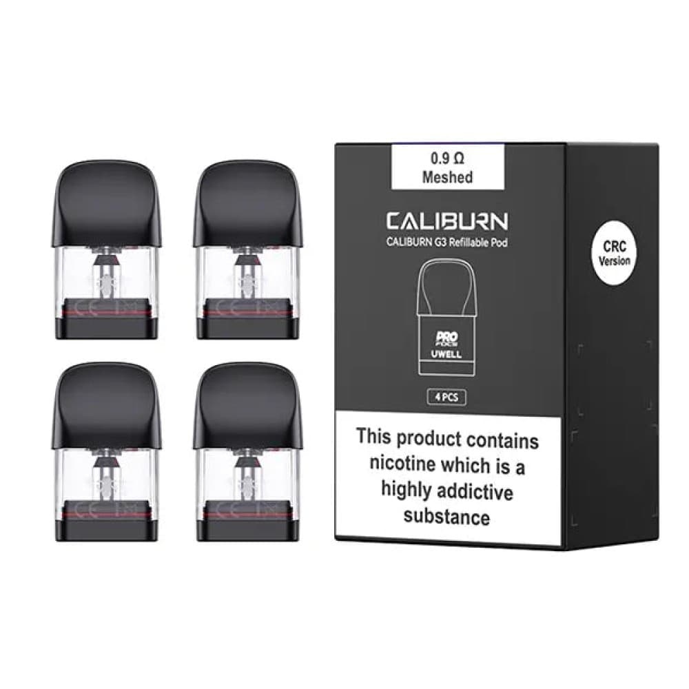 0.9ohm Uwell Caliburn G3 Replacement Pod (Pack of 4)