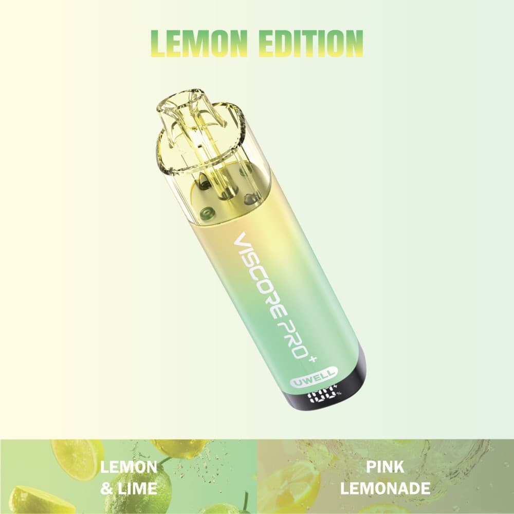 Lemon Edition Uwell Viscore Pro+ 40k Prefilled Pod Vape Box of 5