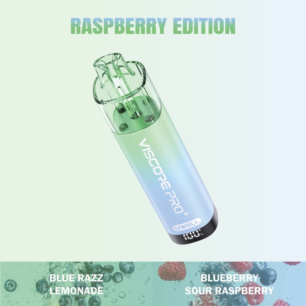 Raspberry Edition Uwell Viscore Pro+ 40k Prefilled Pod Vape Box of 5