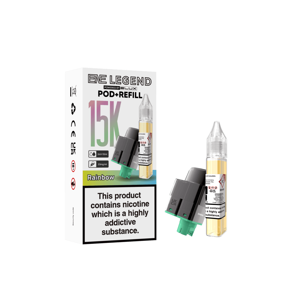 Rainbow Elux ENE Legend 15k Replacement Pods Pack of 5