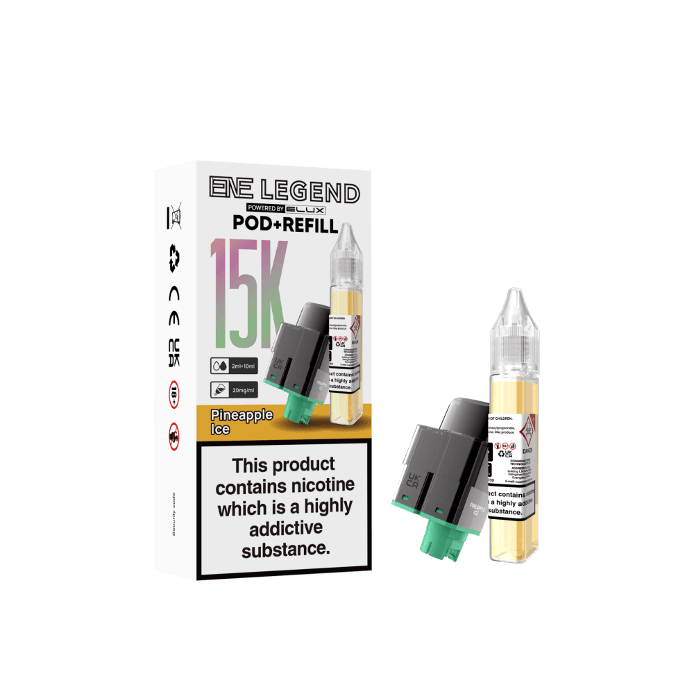 Pineapple Ice Elux ENE Legend 15k Replacement Pods Pack of 5