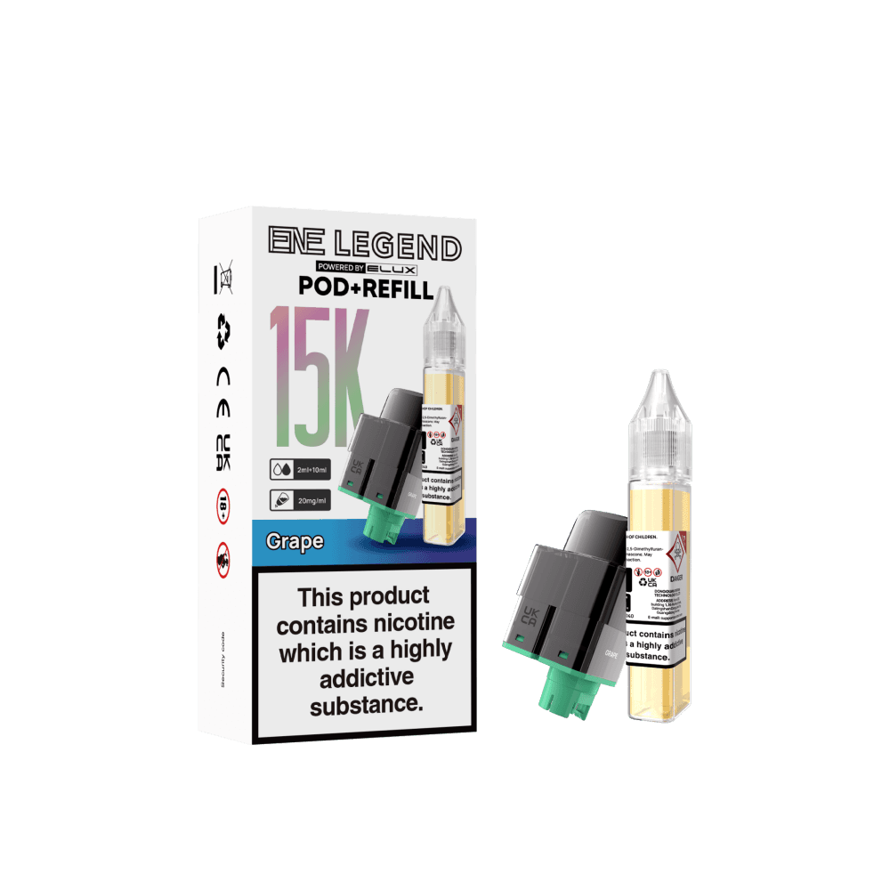 Grape Elux ENE Legend 15k Replacement Pods Pack of 5