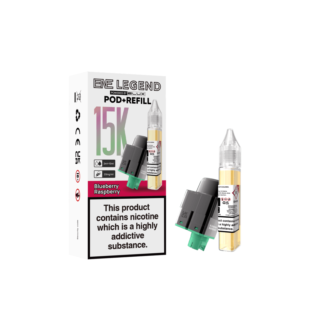 Blueberry Raspberry Elux ENE Legend 15k Replacement Pods Pack of 5