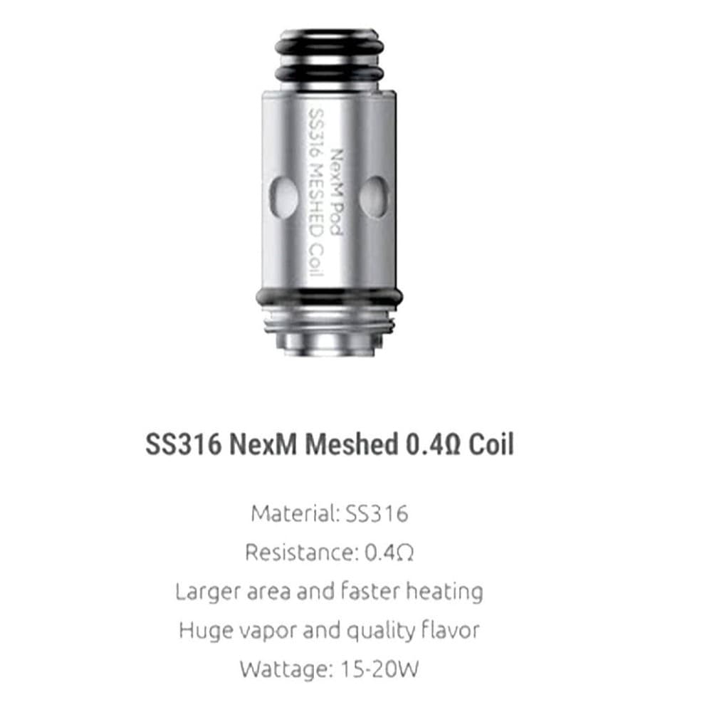 SS316 0.4OHM MESH Smok & OFRF nexMesh Replacement Coil | SS316 Meshed 0.4ohm / DC0.4ohm MTL | Wolfvapes