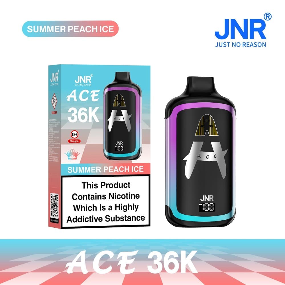 Strawberry Watermelon Ice JNR ACE 36k Prefilled Vape Kit Pack of 5