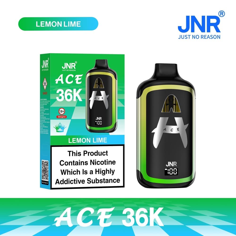 Lemon Lime JNR ACE 36k Prefilled Vape Kit Pack of 5