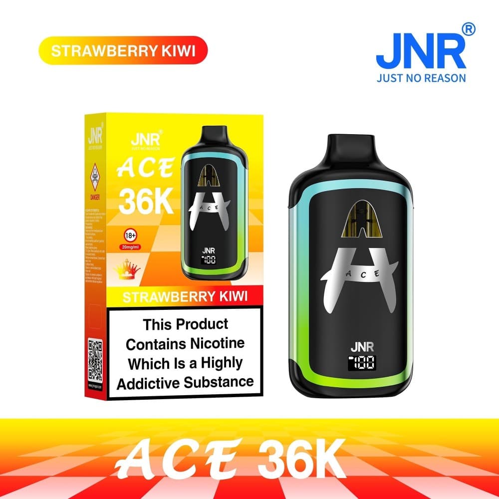 Strawberry Kiwi JNR ACE 36k Prefilled Vape Kit Pack of 5