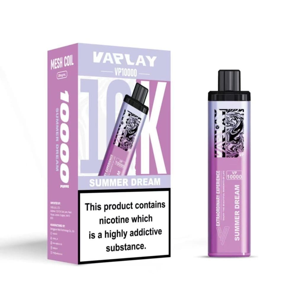 Summer Dream Vaplay VP10000 Prefilled Pod Vape Kit Box of 5