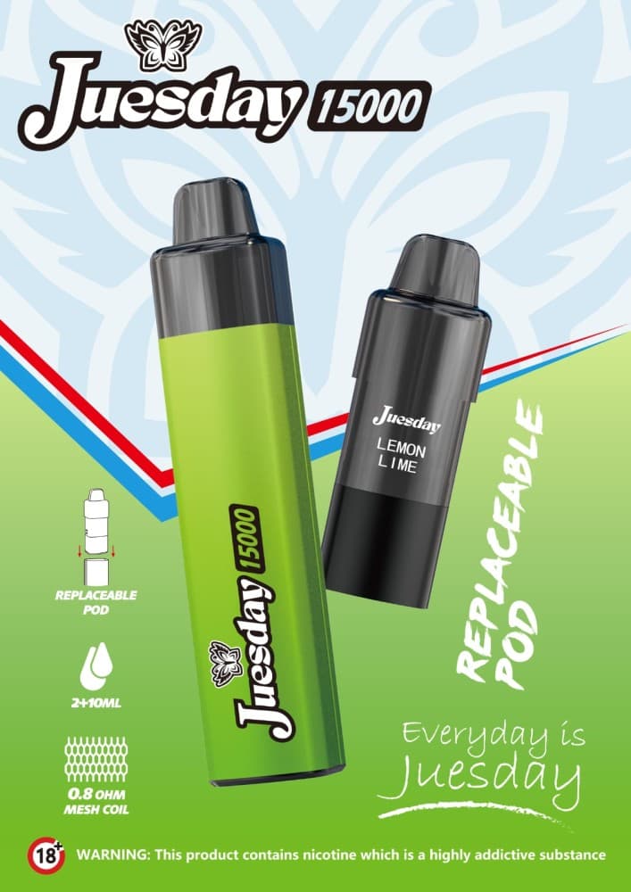Lemon Lime Juesday 15k Replacement Pods Box of 10