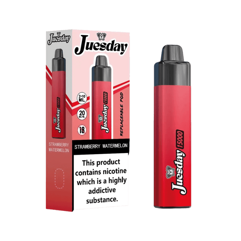 Strawberry Watermelon Juesday 15k Prefilled Vape Kit Box of 10